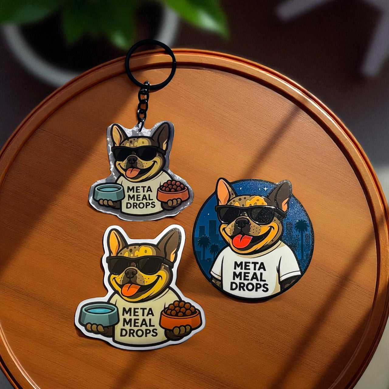 Tri Frenchie Keychain🐾