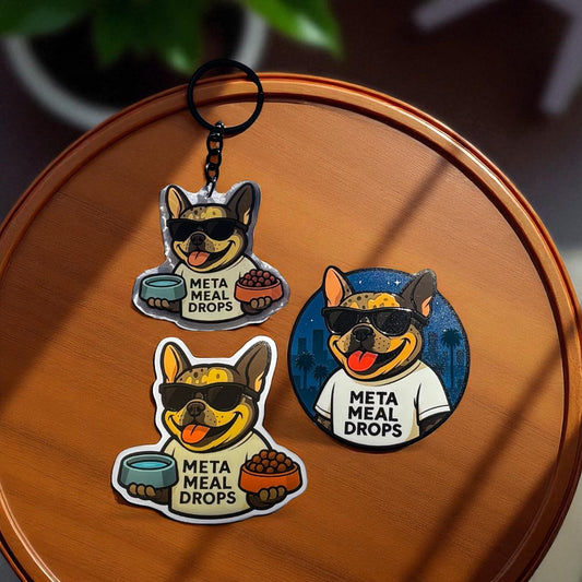 Tri Frenchie Keychain🐾