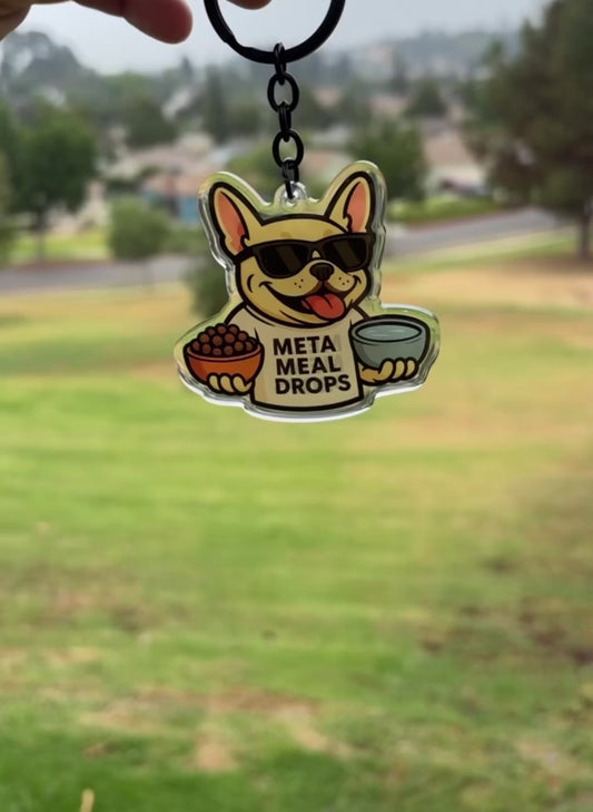 Cream Frenchie Keychain🐾